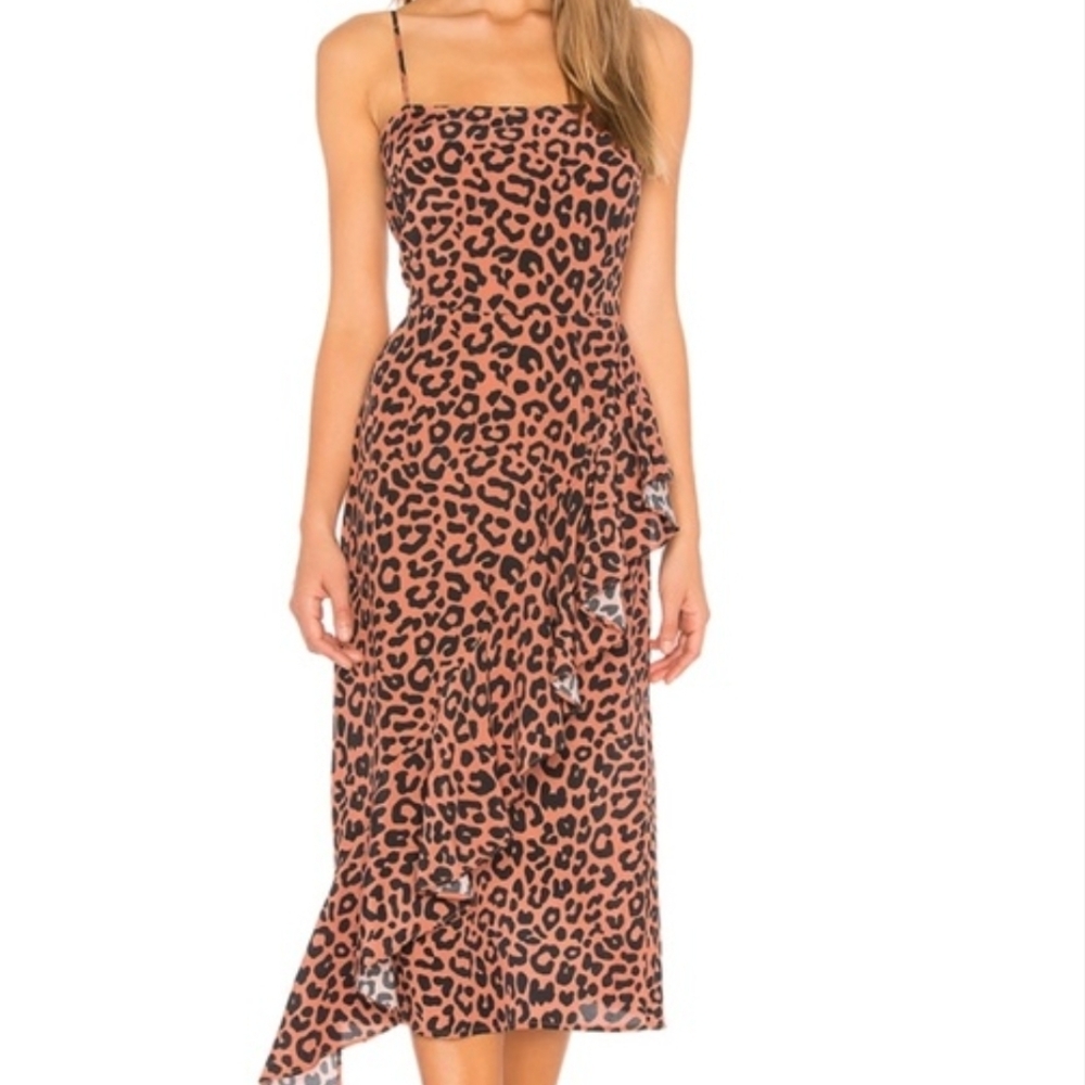 Lovers + Friends Animal Print Midi Dress